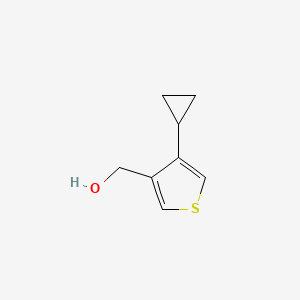 molecular formula C8H10OS B3015869 (4-环丙基噻吩-3-基)甲醇 CAS No. 1602792-09-5