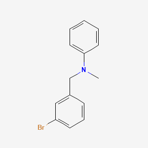 molecular formula C14H14BrN B3015878 N-[(3-bromophenyl)methyl]-N-methylaniline CAS No. 16547-15-2