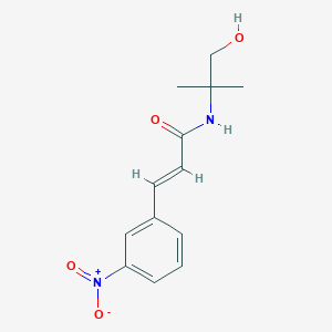 molecular formula C13H16N2O4 B3015892 N-(2-hydroxy-1,1-dimethylethyl)-3-(3-nitrophenyl)acrylamide CAS No. 100098-62-2