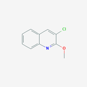 molecular formula C10H8ClNO B3015912 Quinoline, 3-chloro-2-methoxy- CAS No. 1401812-47-2