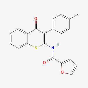 molecular formula C21H15NO3S B3015934 N-[3-(4-methylphenyl)-4-oxo-4H-thiochromen-2-yl]furan-2-carboxamide CAS No. 883965-33-1