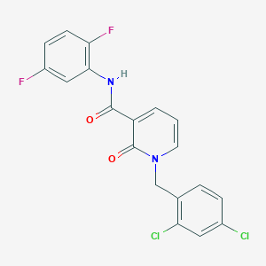 molecular formula C19H12Cl2F2N2O2 B3015944 1-(2,4-dichlorobenzyl)-N-(2,5-difluorophenyl)-2-oxo-1,2-dihydropyridine-3-carboxamide CAS No. 941910-71-0