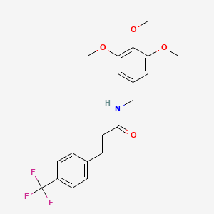 B3015963 3-(4-(trifluoromethyl)phenyl)-N-(3,4,5-trimethoxybenzyl)propanamide CAS No. 1207041-58-4