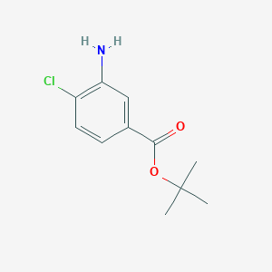 molecular formula C11H14ClNO2 B3015966 叔丁基 3-氨基-4-氯苯甲酸酯 CAS No. 873852-20-1