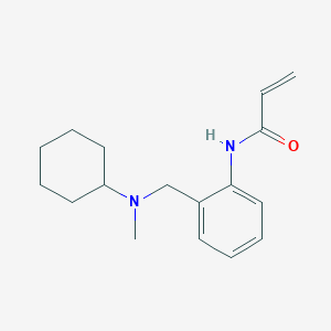 B3015967 N-[2-[[Cyclohexyl(methyl)amino]methyl]phenyl]prop-2-enamide CAS No. 2305359-43-5