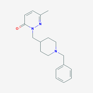 molecular formula C18H23N3O B3015977 2-[(1-Benzylpiperidin-4-yl)methyl]-6-methyl-2,3-dihydropyridazin-3-one CAS No. 2097869-55-9
