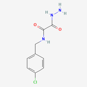molecular formula C9H10ClN3O2 B3015984 N-[(4-chlorophenyl)methyl]-1-(hydrazinecarbonyl)formamide CAS No. 869947-04-6