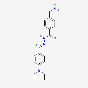 4-(aminomethyl)-N'-{[4-(diethylamino)phenyl]methylidene}benzohydrazide