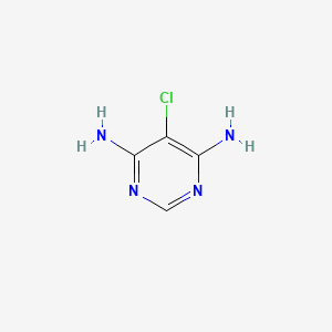 molecular formula C4H5ClN4 B3016006 5-Chloropyrimidine-4,6-diamine CAS No. 1699238-34-0