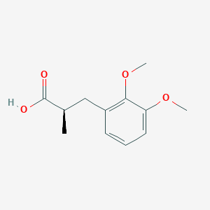 molecular formula C12H16O4 B3016037 (2R)-3-(2,3-Dimethoxyphenyl)-2-methylpropanoic acid CAS No. 2248185-63-7