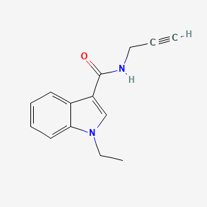 molecular formula C14H14N2O B3016062 1-乙基-N-丙-2-炔基吲哚-3-甲酰胺 CAS No. 1240846-78-9