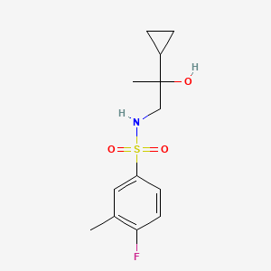 N-(2-cyclopropyl-2-hydroxypropyl)-4-fluoro-3-methylbenzenesulfonamide