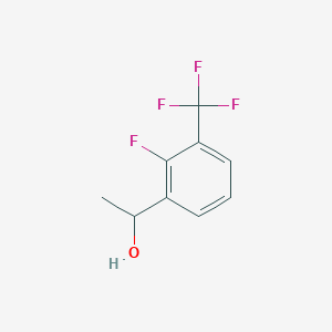 molecular formula C9H8F4O B3016083 1-[2-Fluoro-3-(trifluoromethyl)phenyl]ethanol CAS No. 1525319-19-0
