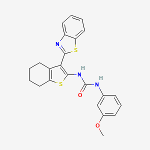 molecular formula C23H21N3O2S2 B3016090 1-(3-(苯并[d]噻唑-2-基)-4,5,6,7-四氢苯并[b]噻吩-2-基)-3-(3-甲氧基苯基)脲 CAS No. 329906-48-1