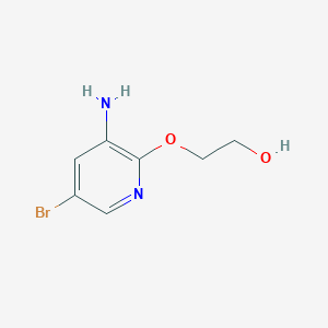molecular formula C7H9BrN2O2 B3016121 2-[(3-Amino-5-bromopyridin-2-YL)oxy]ethan-1-OL CAS No. 1249955-14-3
