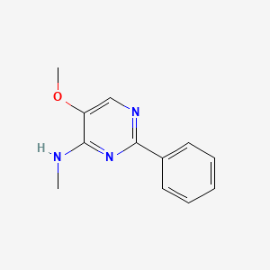 molecular formula C12H13N3O B3016127 5-methoxy-N-methyl-2-phenylpyrimidin-4-amine CAS No. 477863-75-5