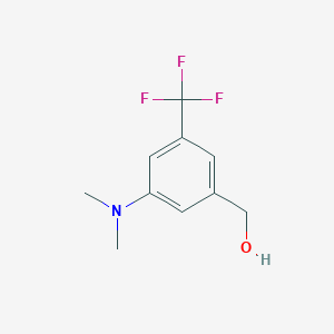 molecular formula C10H12F3NO B3016147 [3-(二甲氨基)-5-(三氟甲基)苯基]甲醇 CAS No. 1003843-86-4