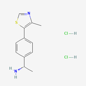 (1S)-1-[4-(4-Methyl-1,3-thiazol-5-yl)phenyl]ethanamine;dihydrochloride