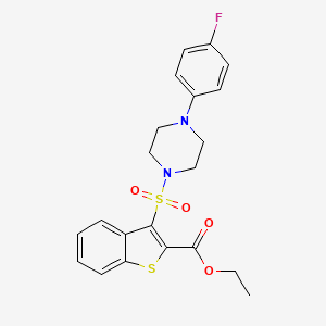 Ethyl 3-{[4-(4-fluorophenyl)piperazin-1-yl]sulfonyl}-1-benzothiophene-2-carboxylate