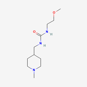 molecular formula C11H23N3O2 B3016161 1-(2-Methoxyethyl)-3-((1-methylpiperidin-4-yl)methyl)urea CAS No. 1209095-97-5
