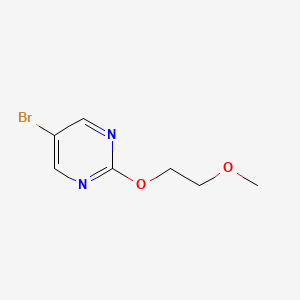 molecular formula C7H9BrN2O2 B3016165 5-溴-2-(2-甲氧基乙氧基)嘧啶 CAS No. 1289131-96-9