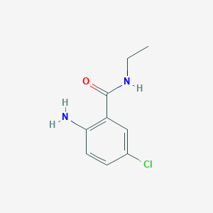 molecular formula C9H11ClN2O B3016171 2-amino-5-chloro-N-ethylbenzamide CAS No. 32212-30-9