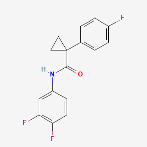 molecular formula C16H12F3NO B3016177 N-(3,4-difluorophenyl)-1-(4-fluorophenyl)cyclopropanecarboxamide CAS No. 1091462-37-1