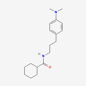molecular formula C18H28N2O B3016197 N-(3-(4-(dimethylamino)phenyl)propyl)cyclohexanecarboxamide CAS No. 953196-75-3