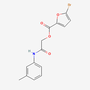 molecular formula C14H12BrNO4 B3016203 [(3-Methylphenyl)carbamoyl]methyl 5-bromofuran-2-carboxylate CAS No. 386277-07-2