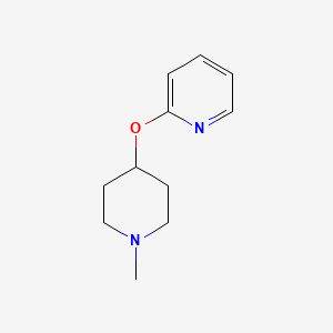 molecular formula C11H16N2O B3016219 2-[(1-Methylpiperidin-4-yl)oxy]pyridine CAS No. 2196212-18-5