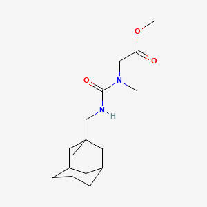 molecular formula C16H26N2O3 B3016233 Methyl 2-[1-adamantylmethylcarbamoyl(methyl)amino]acetate CAS No. 709006-96-2