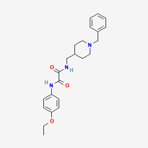 molecular formula C23H29N3O3 B3016238 N1-((1-苄基哌啶-4-基)甲基)-N2-(4-乙氧基苯基)草酰胺 CAS No. 952976-99-7