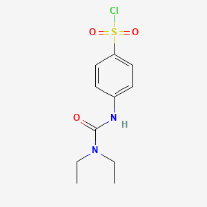 molecular formula C11H15ClN2O3S B3016242 4-(3,3-Diethyl-ureido)-benzenesulfonyl chloride CAS No. 169040-62-4