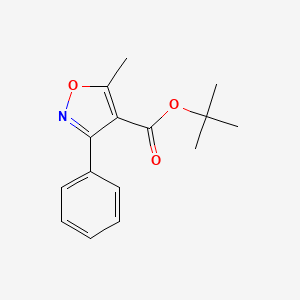 molecular formula C15H17NO3 B3016282 tert-Butyl 5-methyl-3-phenylisoxazole-4-carboxylate CAS No. 211429-79-7