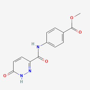 molecular formula C13H11N3O4 B3016287 methyl 4-[(6-oxo-1H-pyridazine-3-carbonyl)amino]benzoate CAS No. 899956-82-2