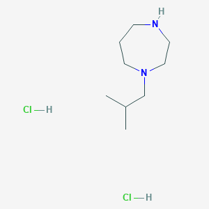 molecular formula C9H22Cl2N2 B3016304 1-Isobutyl-1,4-diazepane dihydrochloride CAS No. 1269199-15-6