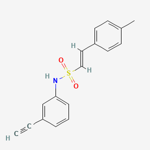 (E)-N-(3-Ethynylphenyl)-2-(4-methylphenyl)ethenesulfonamide