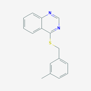 molecular formula C16H14N2S B3016317 4-((3-Methylbenzyl)thio)quinazoline CAS No. 852366-98-4