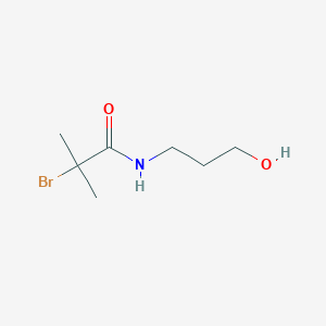 2-bromo-N-(3-hydroxypropyl)-2-methylpropanamide