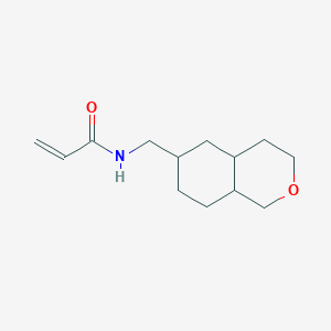 molecular formula C13H21NO2 B3016356 N-(3,4,4a,5,6,7,8,8a-Octahydro-1H-isochromen-6-ylmethyl)prop-2-enamide CAS No. 2361657-87-4