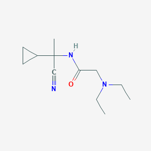 molecular formula C12H21N3O B3016379 N-(1-cyano-1-cyclopropylethyl)-2-(diethylamino)acetamide CAS No. 1223477-92-6