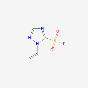 molecular formula C4H4FN3O2S B3016384 2-Ethenyl-1,2,4-triazole-3-sulfonyl fluoride CAS No. 2551114-64-6
