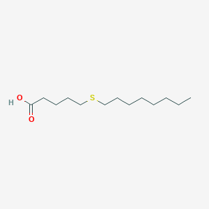 5-(Octylsulfanyl)pentanoic acid