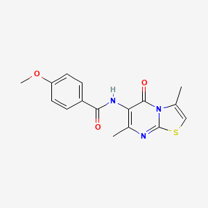 molecular formula C16H15N3O3S B3016397 N-(4-{1-[(sec-butylamino)carbonyl]cyclopropyl}phenyl)-2-chlorobenzamide CAS No. 946222-81-7