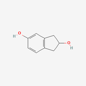 molecular formula C9H10O2 B3016414 2,3-dihydro-1H-indene-2,5-diol CAS No. 51927-77-6
