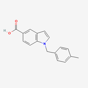 molecular formula C17H15NO2 B3016432 1-(4-甲基苄基)-1H-吲哚-5-羧酸 CAS No. 1411407-54-9