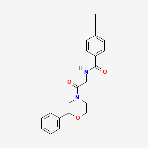 molecular formula C23H28N2O3 B3016458 4-(叔丁基)-N-(2-氧代-2-(2-苯基吗啉基)乙基)苯甲酰胺 CAS No. 953948-28-2