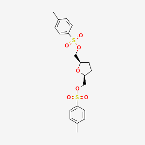 molecular formula C20H24O7S2 B3016459 cis-2,5-Bis-(Tosyloxymethyl)Tetrahydrofuran CAS No. 1472-00-0