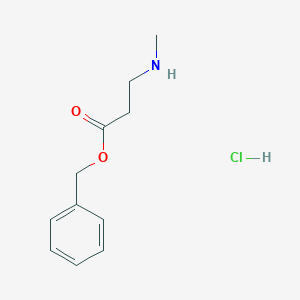 molecular formula C11H16ClNO2 B3016499 Benzyl 3-(methylamino)propanoate hydrochloride CAS No. 405513-06-6