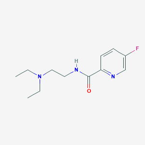 molecular formula C12H18FN3O B3016515 N-(2-(二乙氨基)乙基)-5-氟吡啶甲酰胺 CAS No. 1420844-62-7